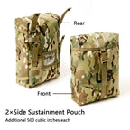 MT Military MOLLE Side Sustainment Accessory Pack 2Pcs Sustainment Supplies Pouch Army Utility Bags UPC / OCP