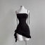 2025 Sexy Sleelveless Backless Mini Dress Women Summer Europe America Lace Up Bodycon Dresses High Street Party Club Black Dress