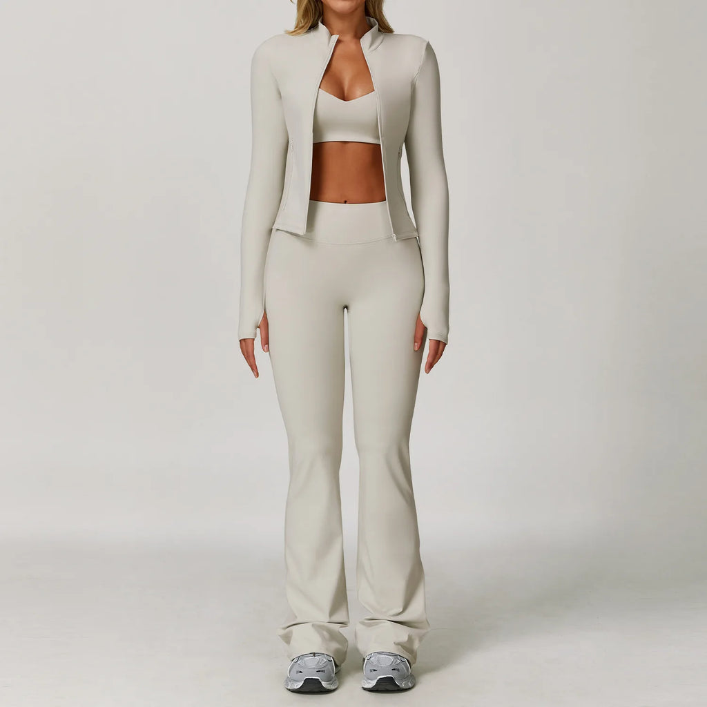 2/3PCS Yoga Suit Sports Set Gym Set Women Tracksuit Running Workout Clothes Long Sleeve Sports Bra Athletic Wear Yoga Clothing