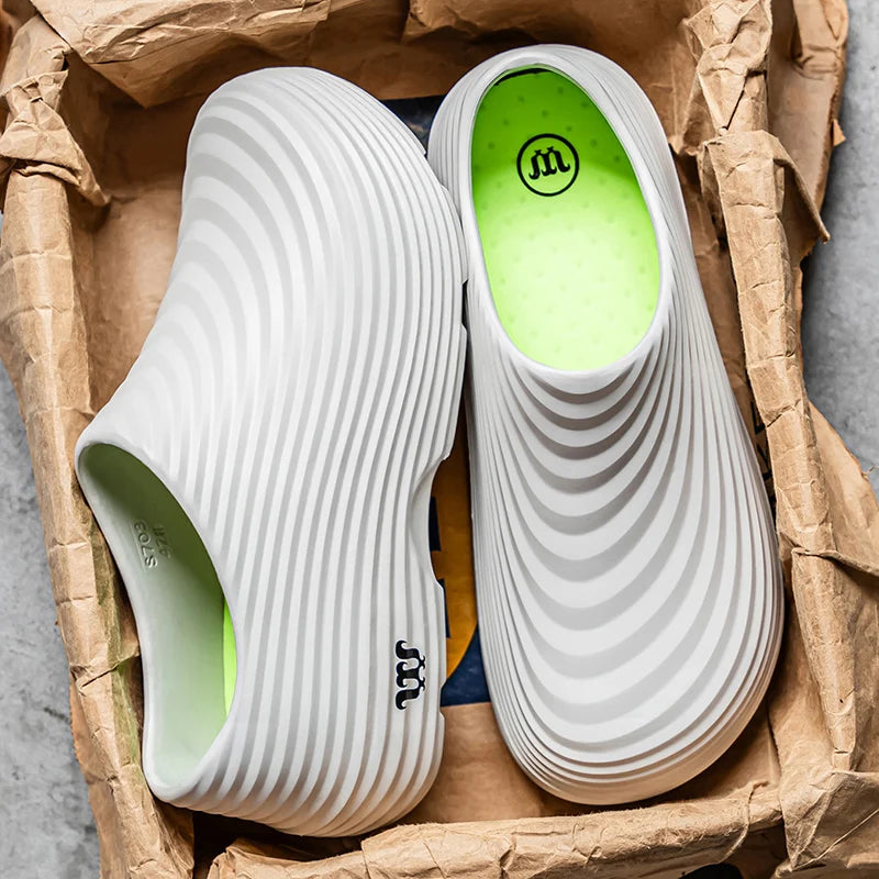 Waterproof Anti-skid Oil Proof Chef Kitchen Shoes Soft Working Footwear Without Steel Cap Clogs Garden Beach Shoes Summer Secondary image