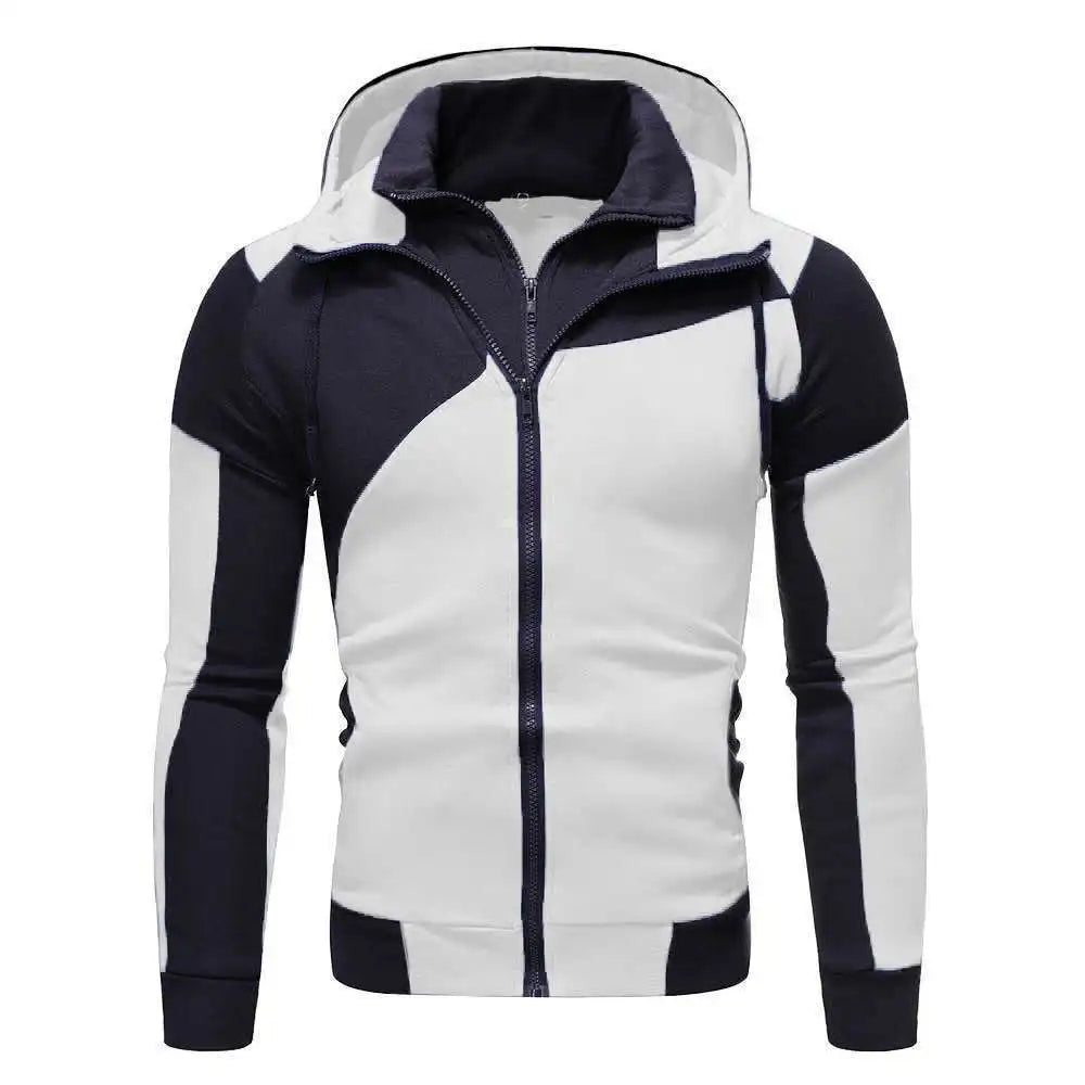 2024 New Autumn Men Sweatshirts Long Sleeve Jacket Hoodie Zipper Closure Jacket Male Hoodies Sweatshirt Slim Fit Male Clothing