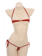 Bikini Swimsuit Outfits for Women Sexy Micro Mini Bikini Set Bandage Bra Thong Two Piece Swimwear Beachwear Bathing Suit Femme