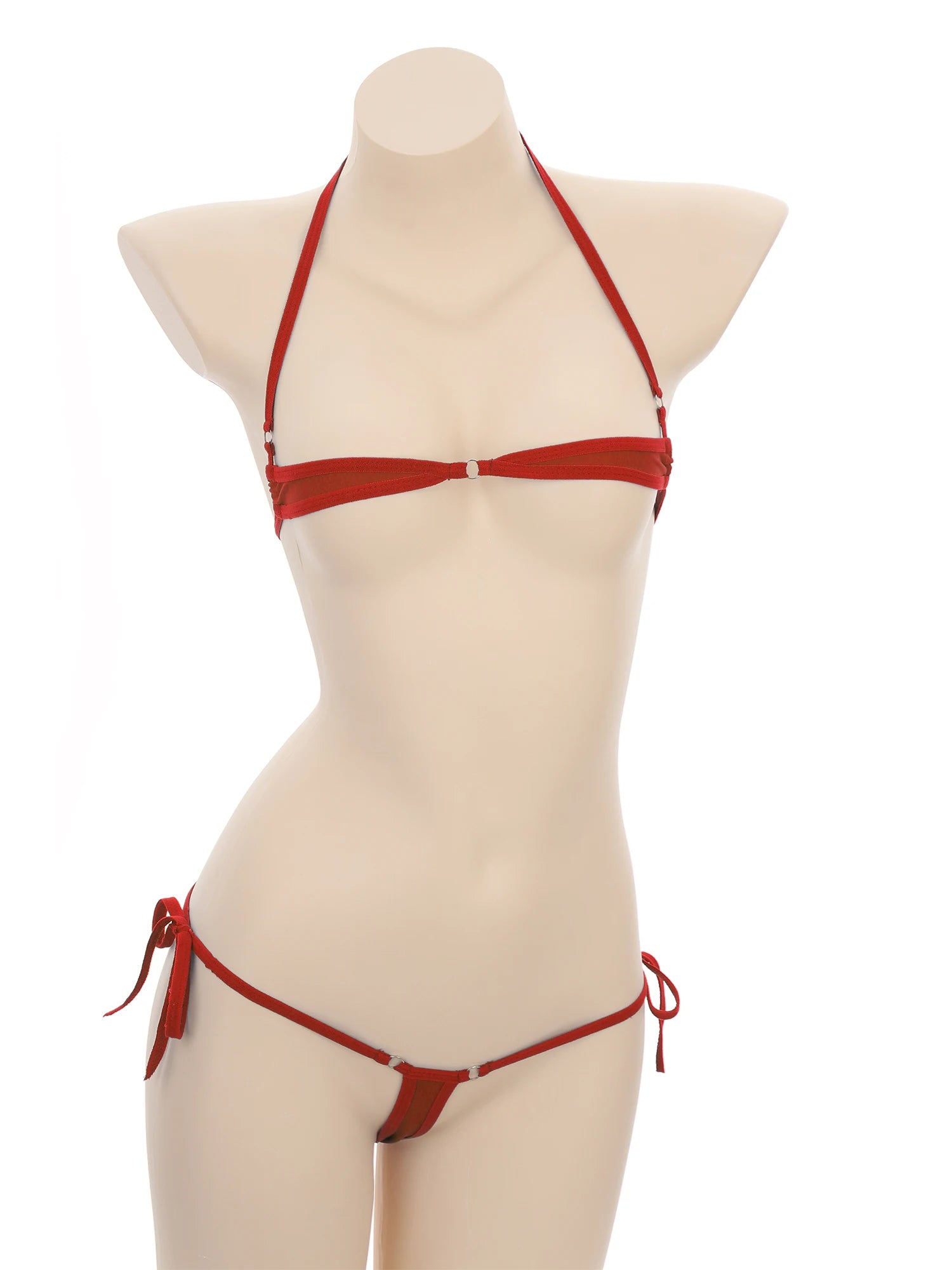 Bikini Swimsuit Outfits for Women Sexy Micro Mini Bikini Set Bandage Bra Thong Two Piece Swimwear Beachwear Bathing Suit Femme