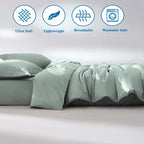 1pc Egyptian Cotton Duvet Cover Solid Color 100% Cotton 800 Thread Count Quilt Cover Korean Minimalist Style Bedding Ultra Soft