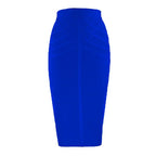 Elegant Elastic Knee Length Bandage Skirts For Women Chic High Waist Formal Occassion Office Lady Pencil Skirt Comfortable
