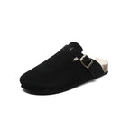 Men Suede Leather Mules Women Comfort Potato Shoes with Arch Support Cork Winter Shoes Fashion Clogs Men Cork Footbed Mens Clogs