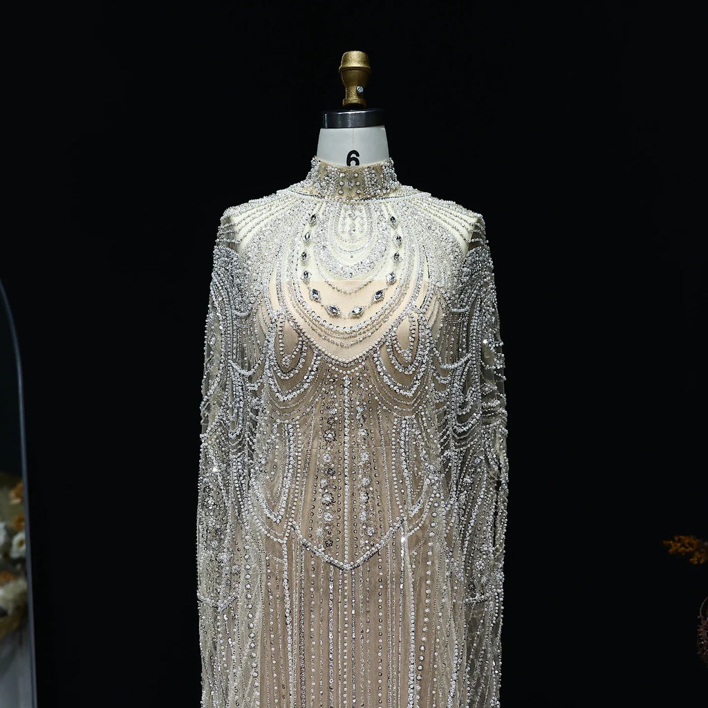 Customized Evening Dresses Luxury sexy Prom Dress Caftan Nude Wedding Formal Elegant Exquisite High Quality Party Gown for Women