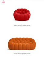 Italian Minimalist French Internet Celebrity Bubble Soccer Cream Styling Sofa Design