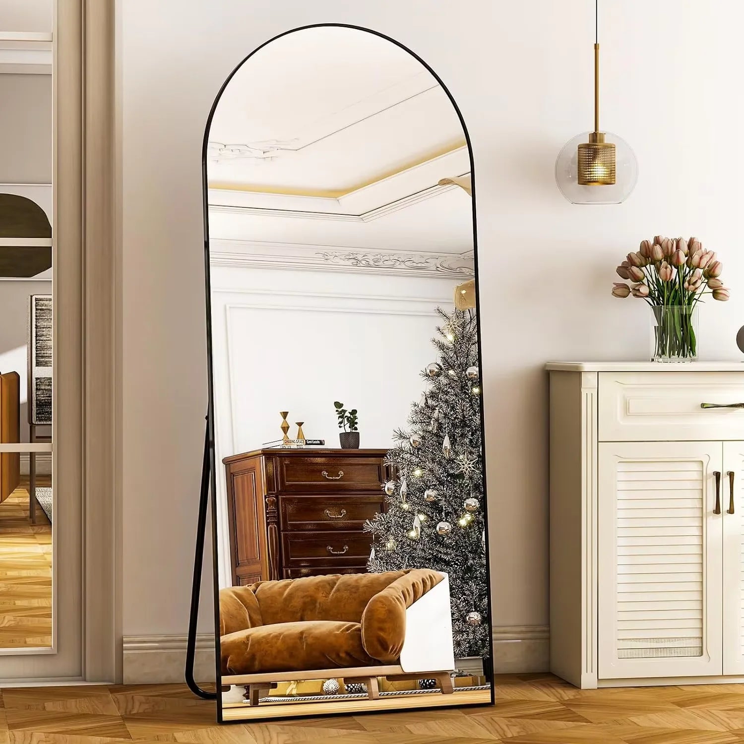 26" x 71" Full Length Mirror - Aluminum Alloy Frame Full Body Mirror - Extra Large Floor Mirrors for Bedroom, Living Room Main image