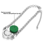 Essential Oil Diffuser Aromatherapy Bracelet Aroma Diffuser Bracelets Adjustable Chain Scent Perfume Locket Bracelet Women Men