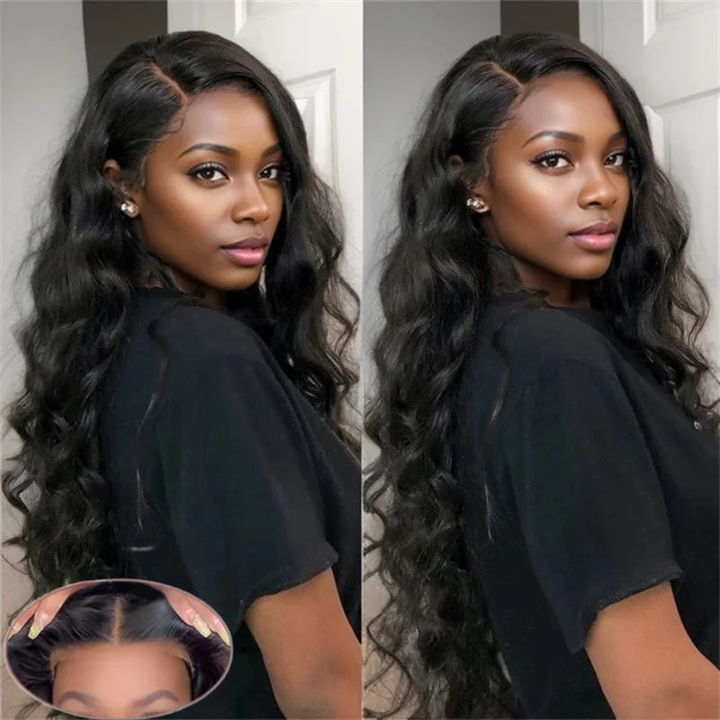 Glueless Wig Human Hair Ready To Wear Body Wave Human Hair Wigs Human Hair Lace Frontal Wig Choice Cheap Wigs On Clearance Sale