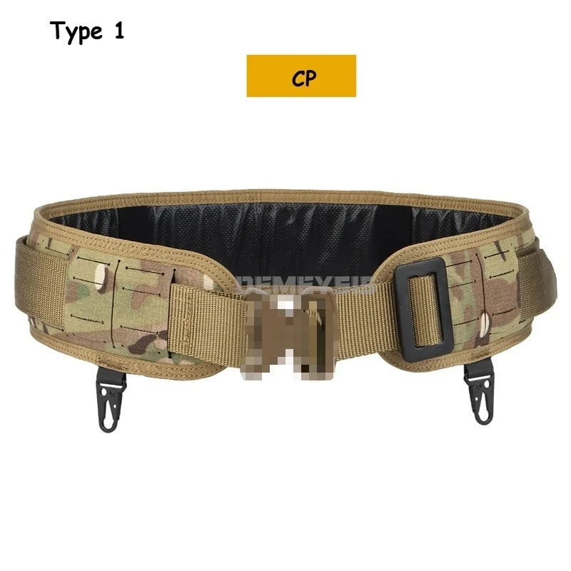 Tactical Padded Belt Airsoft CS Combat Molle Airsoft Girdle Duty Paintball Waist Belts War Game Hunting Accessories