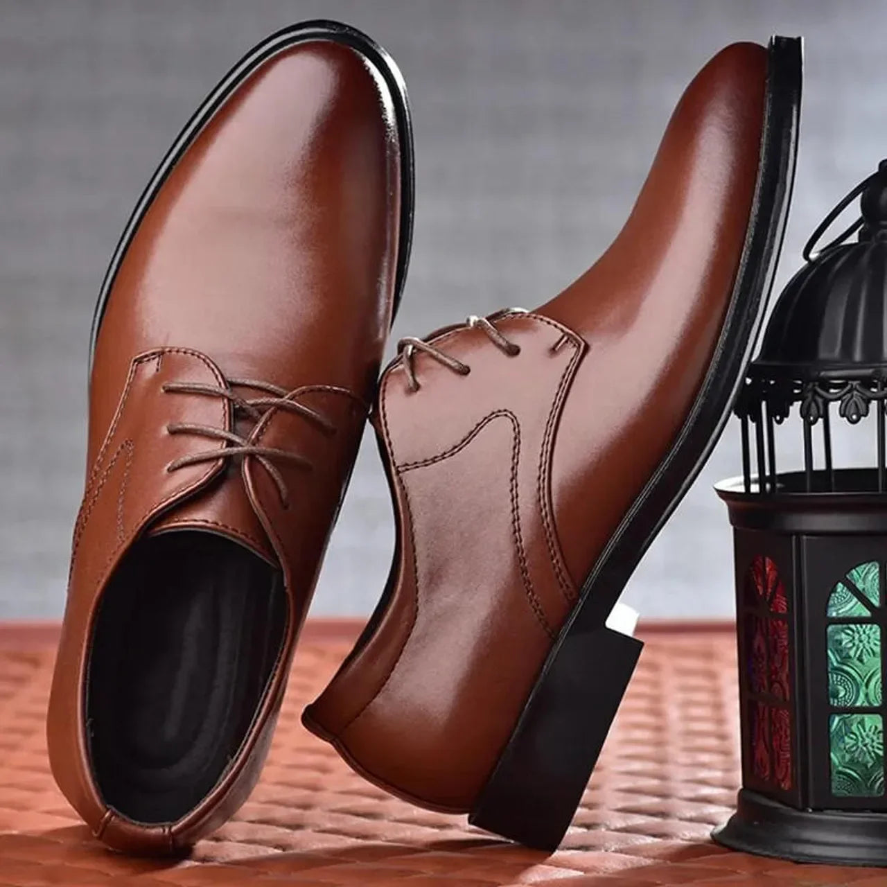 Customizable New Hot Selling Man Formal Black Leather Men Lace Up Oxfords Business Casual Shoes Tailor-made Suits MNX002069