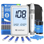 LinkSun G-425-1 Blood Glucose Meter Kit 50/100pcs Test Strips Lancets for Diabetes Monitor Digital Glucometer Blood Sugar Meter