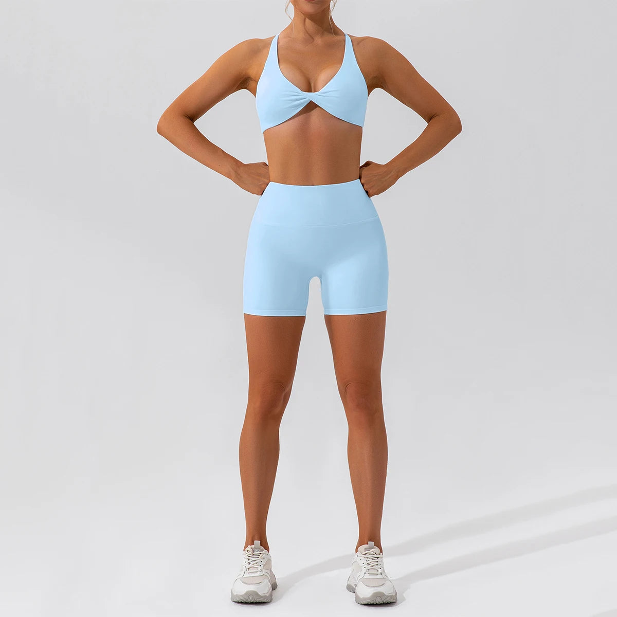 2-Piece Quick Dry Yoga Set – Long Sleeve Gym Outfit