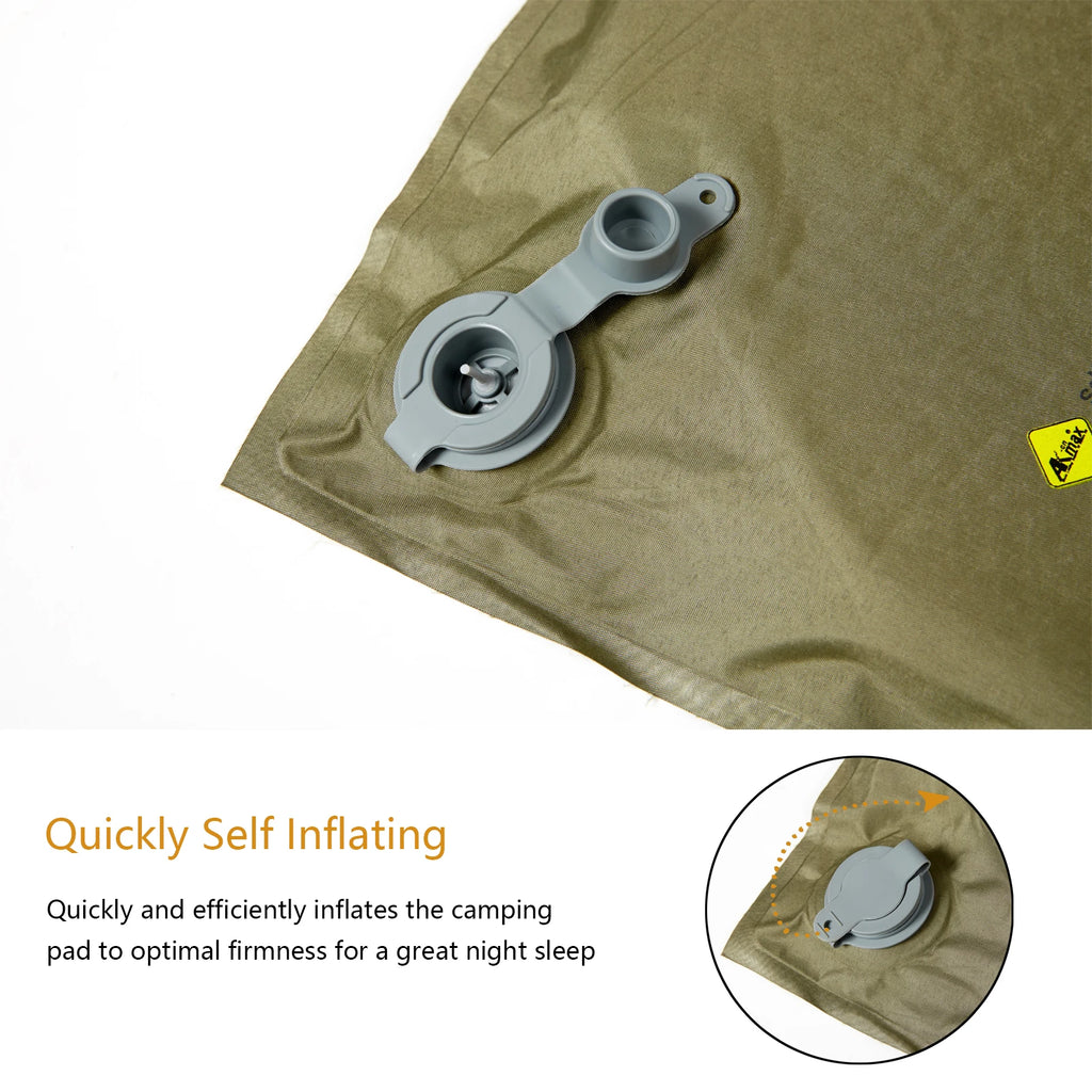 MT Military Army Alice Embedded Air Self-Inflating Camp Mat , ALICE Single Sleeping mat  for Outdoor Camping Olive Drab