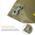 MT Military Army Alice Embedded Air Self-Inflating Camp Mat , ALICE Single Sleeping mat  for Outdoor Camping Olive Drab