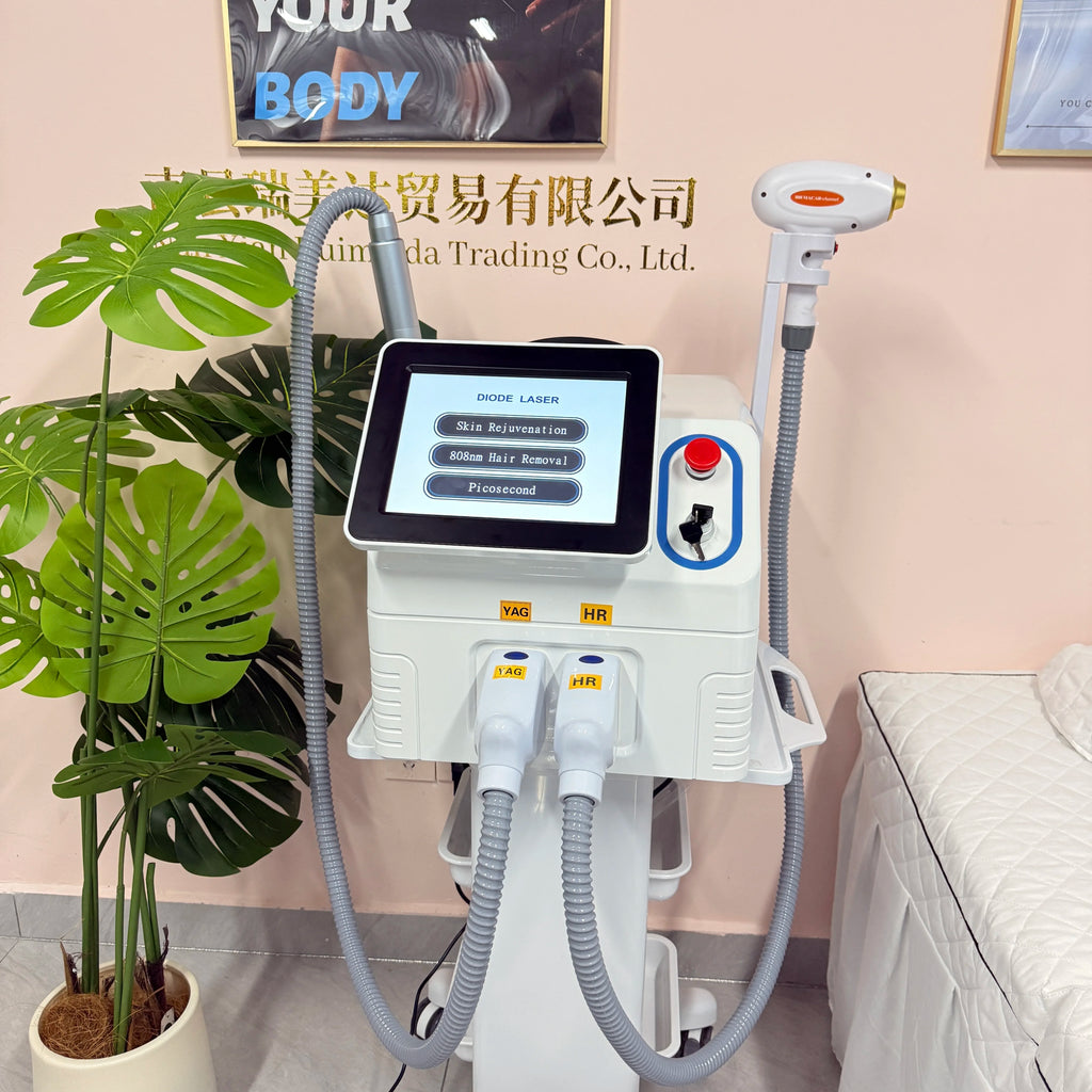 2IN1 Picosecond 808nm Diode Laser Hair Removal Machine Alexandrit 5000W Permanent Painless Tattoo Cooling Body Removal Equipment