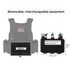 YAKEDA Tactical Vest 6094 Fast Detachable Light Laser Cut Outdoor Hunting Black Gear Carry Vest of High Quality