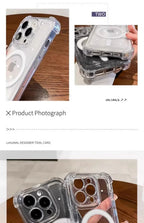 Transparent Magnetic Soft Phone Case For iPhone 17 Air 16 15 14 Plus 13 12 11 Pro Max Wireless Charge Magsafe Shockproof Cover