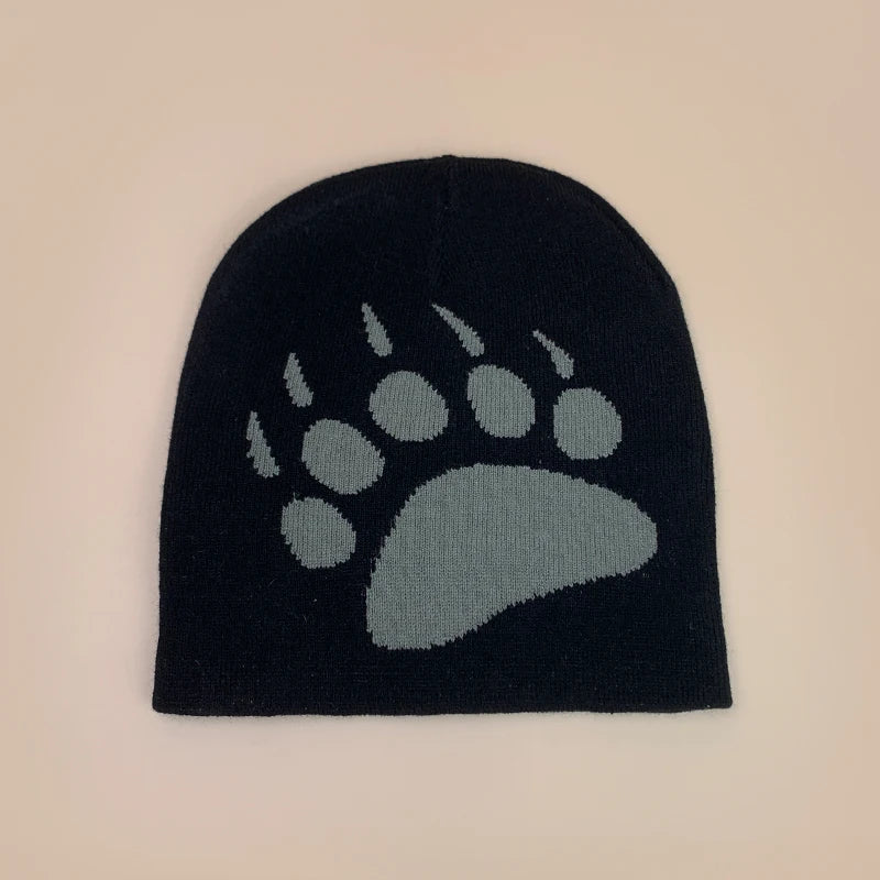 Personal Punk Skull Demon Knitted Hats Autumn and Winter Unisex Dark Series Warm Street Versatile Niche Fashion Hip Hop Beanies