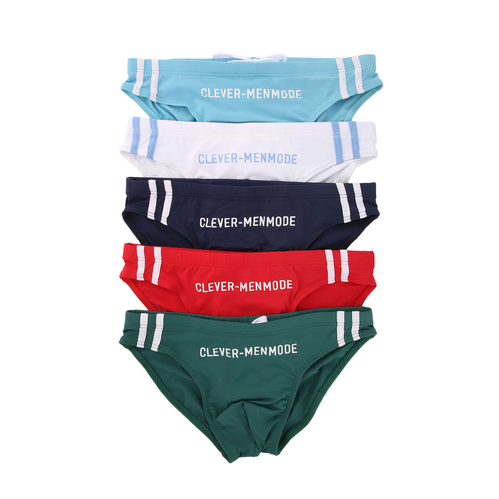 Men's Swimming Brief Beach Board Shorts Summer Seaside Beachwear Swimsuits Hot Spring Pool Bathing Suit Youth Quick Dry Swimwear