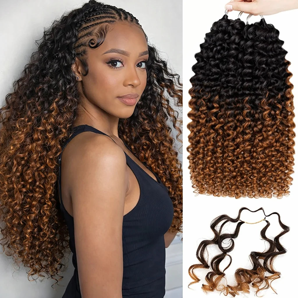 Pre Separated Kinky Curly Crochet Human Hair Extensions Knotless Miracle Knots TB30 Afro Kinky Feather Crochet Hair For Braids