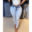 New 2025 & 2026 Stylish Tight Jeans Slim Fit High Waisted Peach buttocks Trousers Butt Lifting Pushed Up Denim Pants Women's Bottoms