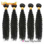 Upermall 50g 4/5/6 Human Hair Bundles With Closure Kim K 2x6 Kinky Curly HD Transparent Middle Part Lace Closure and Bundle Full