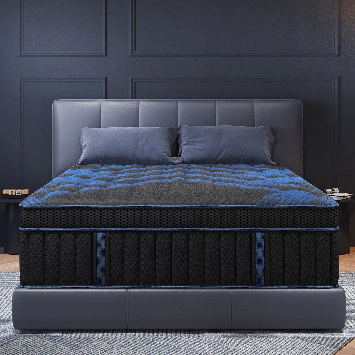 14Inch Twin Full Queen King Mattress in A Box, Hybrid Memory Mattresses Euro Top Medium Firm for Back & Lumbar Support Main image