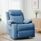 Korser Small Recliners for Small Spaces, Reclining Manual Chair with Cup Holders and Side Pockets  for Living Room, Bedroom