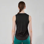 Summer Women's Gym Tank Tops Fitness Training Clothing Quick-drying Loose Bodybuilding Sleeveless Shirt Fashion Basketball Vest