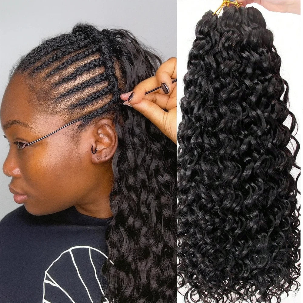 Natural Color Kinky Curly Crochet Hair Miracle Knots 100% Human Hair Soft Silky Bouncy Texture Full Head Extensions Luxury High End Hair