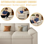 Oversized Modular Sectional Sofa,Leather Sectional Couch with Deep Seat,Extra Large L Shaped Couch, Customized