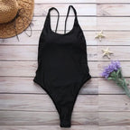 Sexy  Color Women's One-Piece Bikini Swimsuit Cetitive Swimwear No Sve Fixed Chest Pad e Design Z-LAI Brand