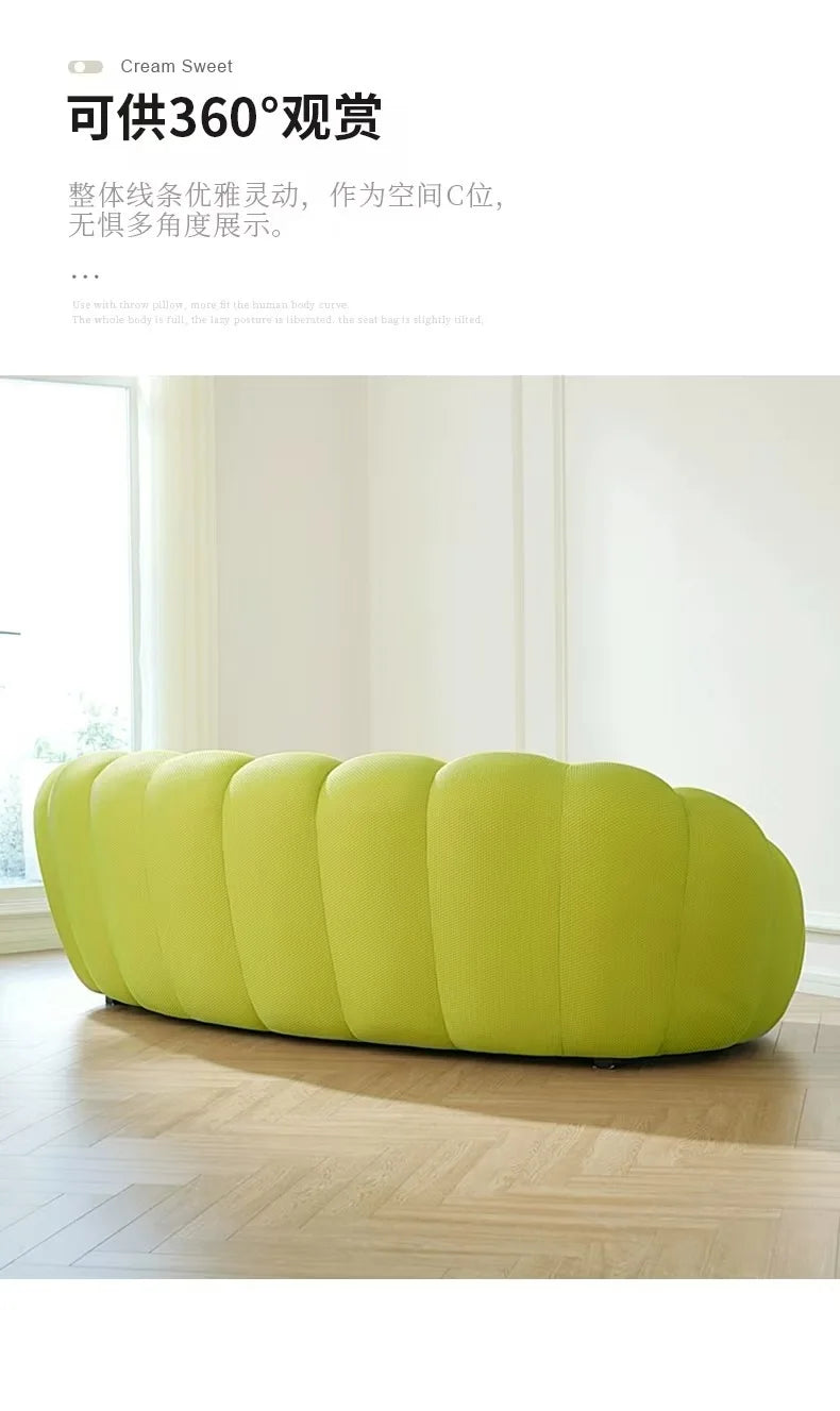 Compressed vacuum cross-border honeycomb pull-point bubble sofa special-shaped hall football three-person lazy sofa