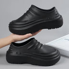 Work Shoes Waterproof, Oil-Proof, Non-Slip, Thick-Soled, Wear-Resistant, Special Soft-Soled Labor Protection Shoes for Kitchen C