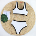 Woman Swimwear 2026 High Waist Bikinis Shorts Women's Swimsuit Luxury Ribbed Two-piece Bathing Suits Summer Bikini Set Swim Suit