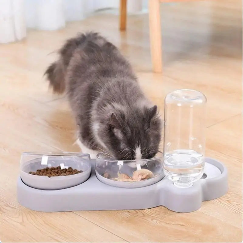 Pet Automatic Feeders 3 Bowl Pet Water Dispenser Feeders Large-diameter Dog Basin Cat Bowls Pet Automatic Feeders Wholesale Main image