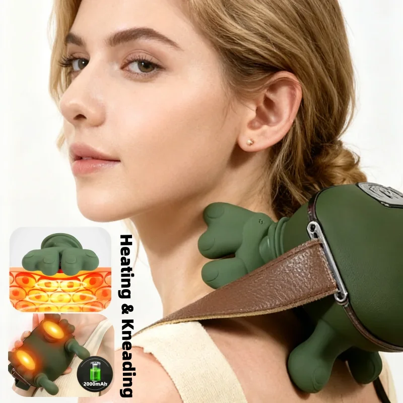 Bionic Finger Neck Shoulder Massager Wireless Neck Cervical Trapezius Kneading Massage Shawl Brushless Motor Neck masajeador
