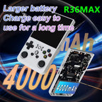 Open Source R36Max 4 Inch IPS Screen Retro Handheld Video Game Console Linux System Portable Pocket Game Player RK3326 Chip
