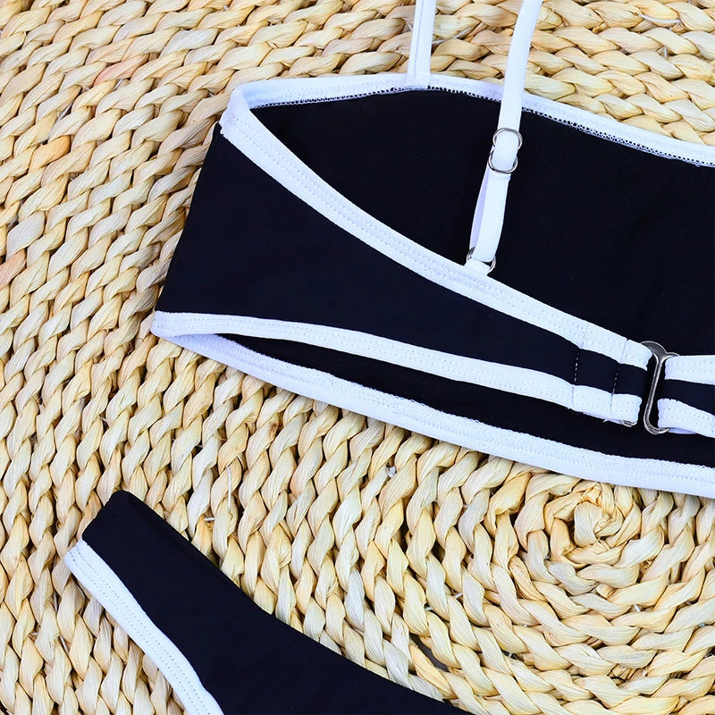 Woman Swimwear 2026 High Waist Bikinis Shorts Women's Swimsuit Luxury Ribbed Two-piece Bathing Suits Summer Bikini Set Swim Suit
