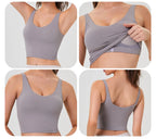 Women Yoga Vest Workout Pilates Activewear Tops Running Gym Pretty Workout Clothes Sports Bras Active Wear Female Camisole Bra