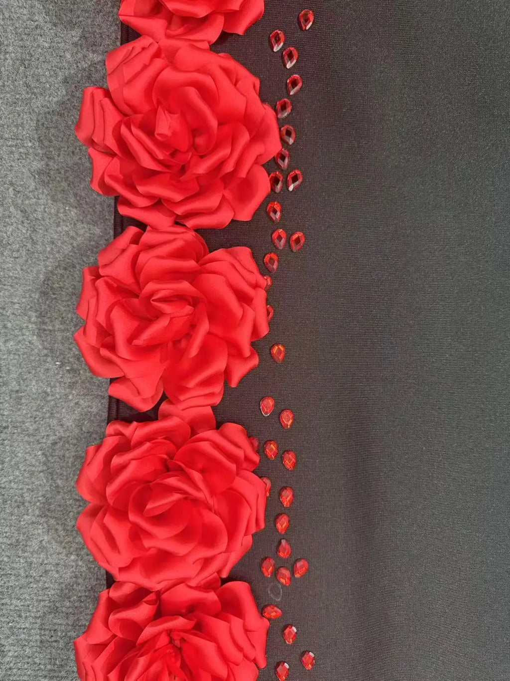 3D Flower Strapless Dress Party Dresses Ropa De Mujer French Banquet Elegant Gown Vestidos فساتين سهرة فساتين نسائيه انيقه