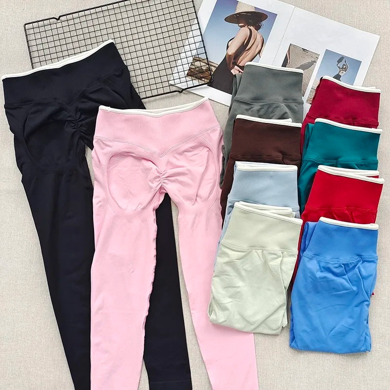 Peach Butt Yoga Pants, High-Waisted Butt-Lifting Fitness Pants for Women, Highly Elastic Quick-Drying Tight Leggings for Workout Main image