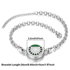 Essential Oil Diffuser Aromatherapy Bracelet Aroma Diffuser Bracelets Adjustable Chain Scent Perfume Locket Bracelet Women Men