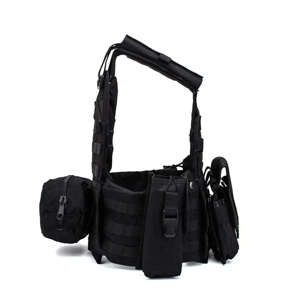 Military Tactical Vest Body Armor Combat Army CS Gear Hunting Plate Carrier Airsoft Accessories Wargame Pouch Molle Vest