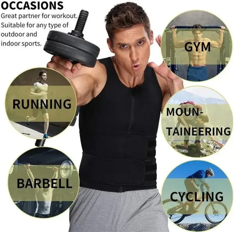 Body Shaper Mens Waist Corset Slimming Belt Belly Underwear Fat Burner Chest Abdominal Binder Sweating Man Reductive Girdle