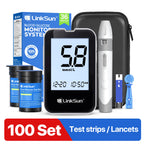 LinkSun G-425-1 Blood Glucose Meter Kit 50/100pcs Test Strips Lancets for Diabetes Monitor Digital Glucometer Blood Sugar Meter
