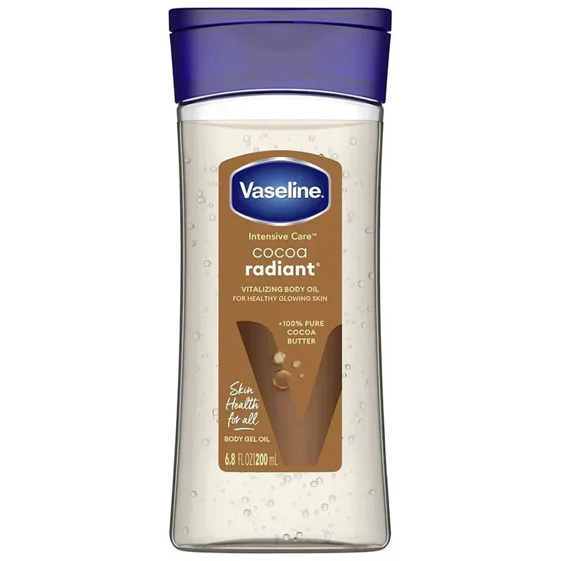 Vaseline Cocoa Body Luminous Oil 200ml Long-lasting Moisturizing Skin Care Oil Body Brightening Anti-drying Essence Care Product